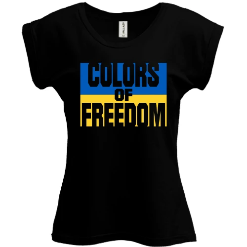 Футболка женская PANI с принтом COLORS OF FREEDOM