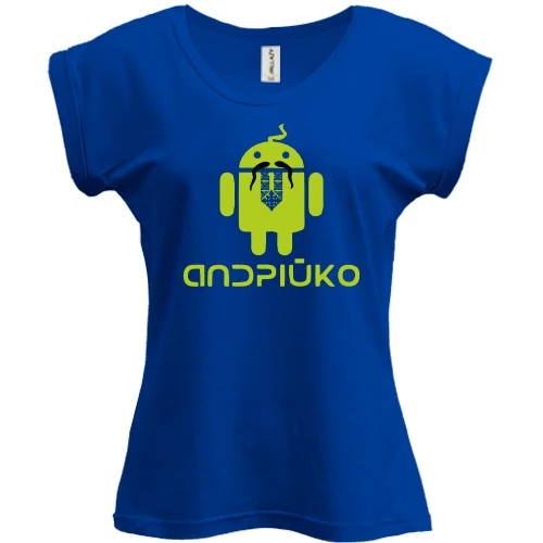 Футболка жіноча PANI, Синій, Андрійко Android Style
