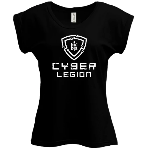 Футболка жіноча PANI, Чорний, Cyber legion