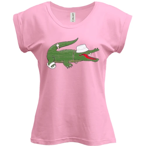 Футболка женская PANI, Розовый, "Стильный Lacoste"