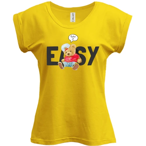 Футболка женская PANI, Желтый, "Easy"
