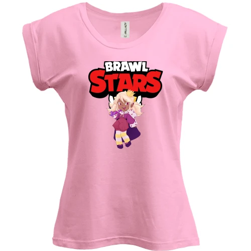 Футболка женская PANI, Красный, с героиней"Brawl Stars"