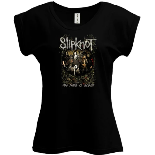 Футболка жіноча PANI, Чорний, "Slipknot"
