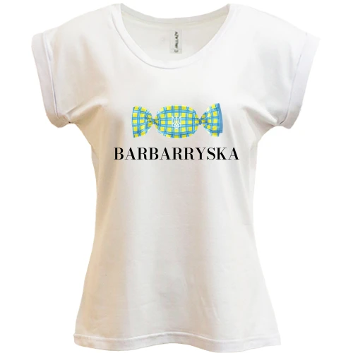 Футболка женская PANI, Белый, "Barbarryska"