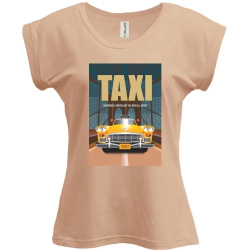 Футболка женская PANI с постером из т.с.Taxi