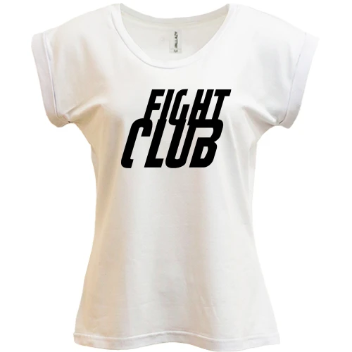 Футболка женская PANI, Белый, Fight Club в спортивном стиле