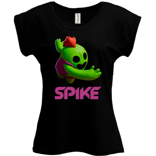 Футболка женская PANI, Черный, "Spike" из игры Brawl Stars