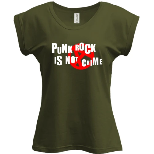 Футболка женская PANI Punk rock is not crime