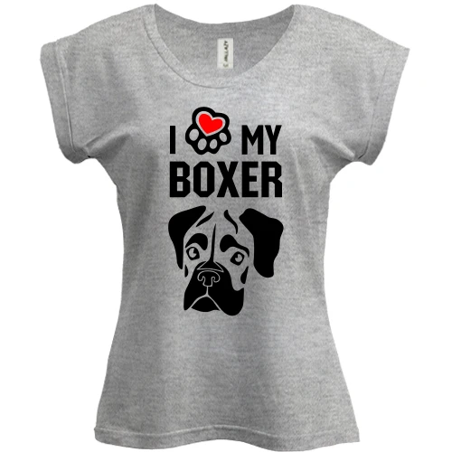 Футболка жіноча PANI I love my boxer