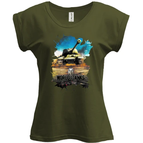 Футболка жіноча PANI з танком (World of tanks)