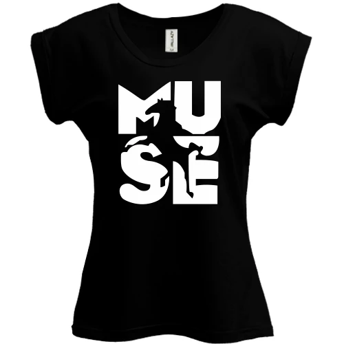 Футболка женская PANI, Черный, Muse