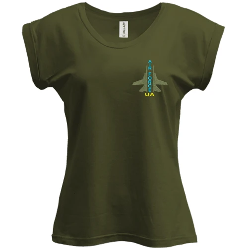 Футболка жіноча PANI, Чорний, UA Air Force ART