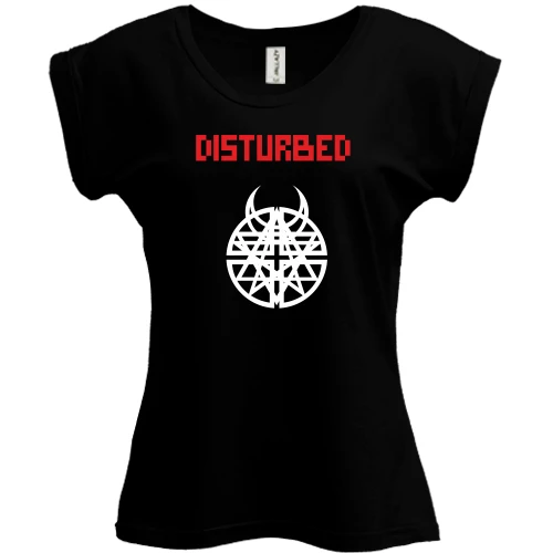 Футболка женская PANI, Черный, Disturbed