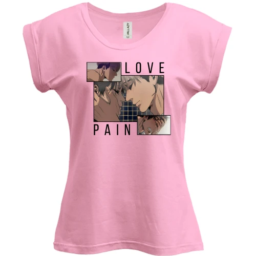 Футболка женская PANI, розовый, Pain Love Killing Stalking