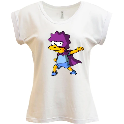 Футболка женская PANI, Синий, Batgirl Simpson