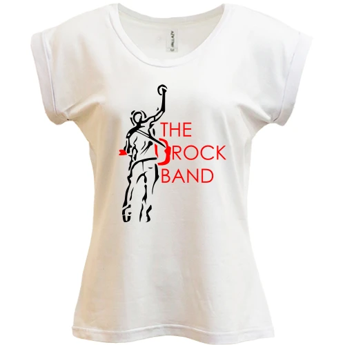 Футболка женская PANI, Белый, The Rock Band