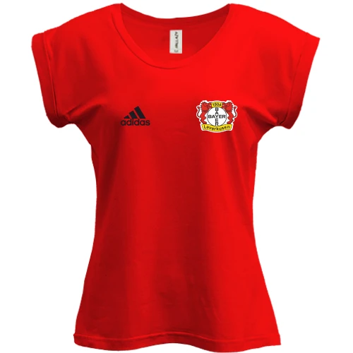 Футболка женская PANI, Красный, Байер 04 (Bayer 04 Leverkusen) mini