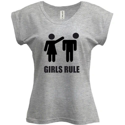 Футболка женская PANI, Белый, Girls rule