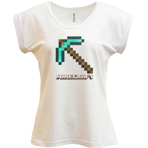 Футболка жіноча PANI, Синій, Кірка Minecraft