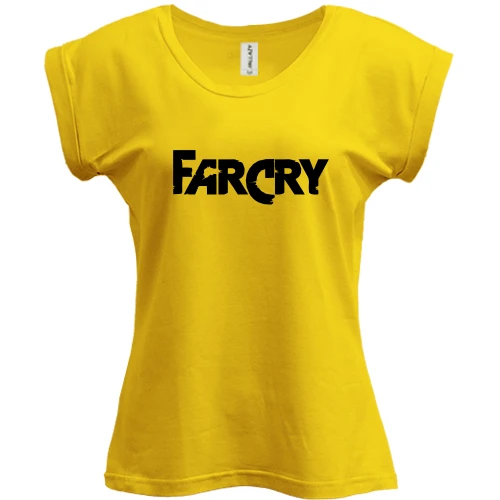 Футболка женская PANI, Желтый, Far Cry лого