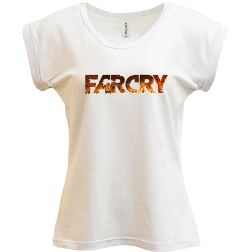 Футболка женская PANI, Белый, с цветным лого Far Cry