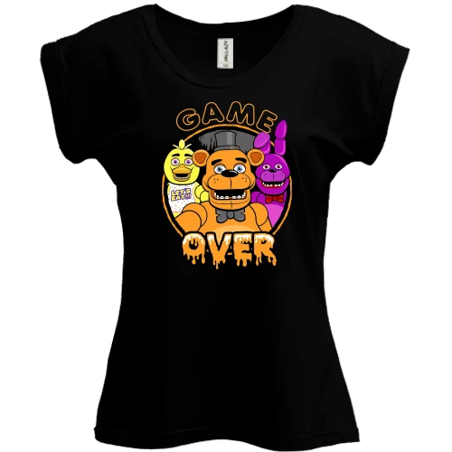 Футболка женская PANI, Черный, Five Nights at Freddy’s Game Over (2)