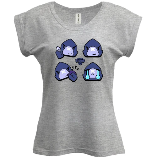Футболка женская PANI Brawl Stars - Ворон