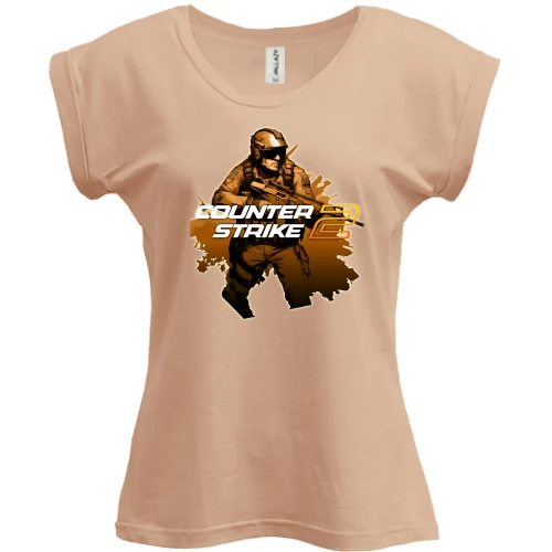 Футболка женская PANI, Белый, Counter Strike АРТ