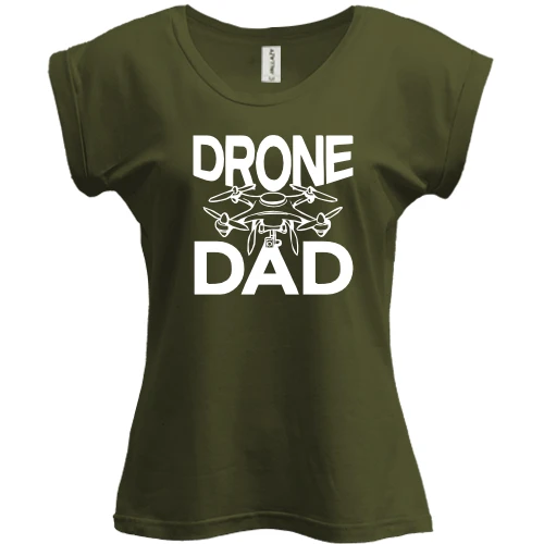 Футболка жіноча PANI, Хакі, "Drone Dad"