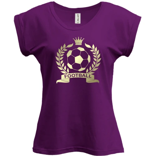 Футболка жіноча PANI, Фіолетовий, Football