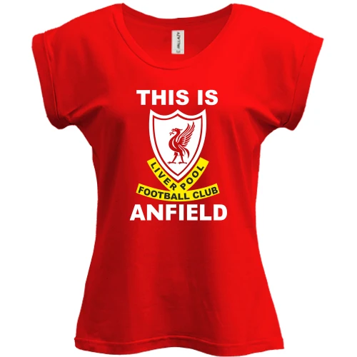Футболка женская PANI, Красный, This Is Anfield