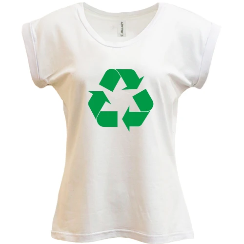 Футболка женская PANI, белый, Recycle