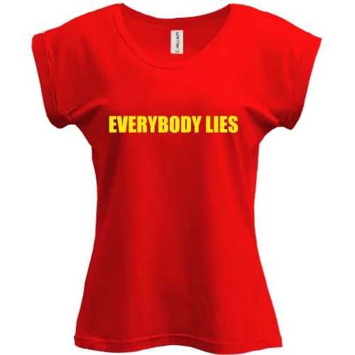 Футболка женская PANI, черный, House M.D. Everybody lies