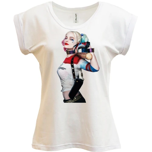 Футболка женская PANI, Белый, Харли Квинн (Harley Quinn)
