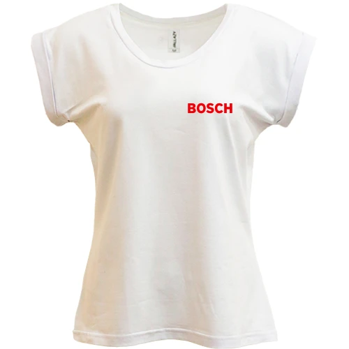 Футболка женская PANI, Белый, Bosch (мини лого)