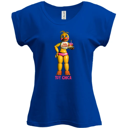 Футболка жіноча PANI, Синій, Five Nights at Freddy’s (Toy Chica))