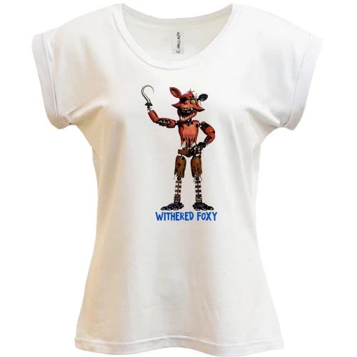 Футболка женская PANI, Белый, Five Nights at Freddy’s (withered foxy)