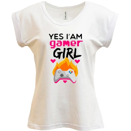 Футболка женская PANI, Белый, I`m Gamer Girl