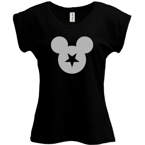 Футболка женская PANI, Черный, Mickey Star