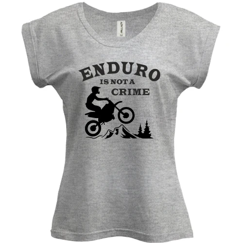 Футболка женская PANI, Серый меланж, Эндуро (Enduro)