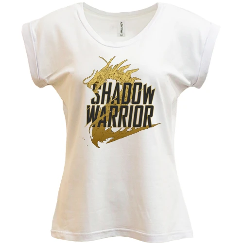 Футболка жіноча PANI, Білий, Shadow Warrior (Воїн Тіні)