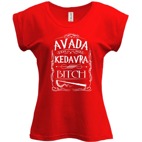Футболка женская PANI Avada Kedavra, bitch!