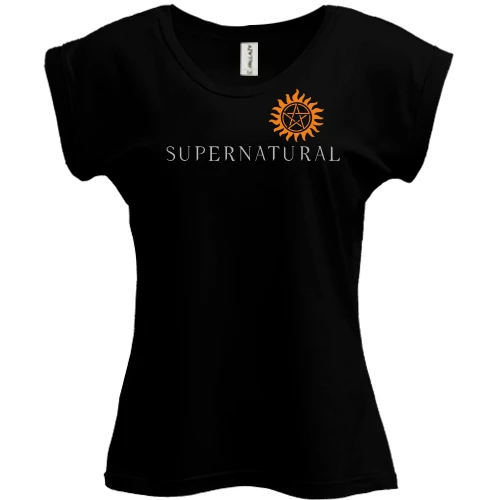 Футболка женская PANI, Черный, Supernatural