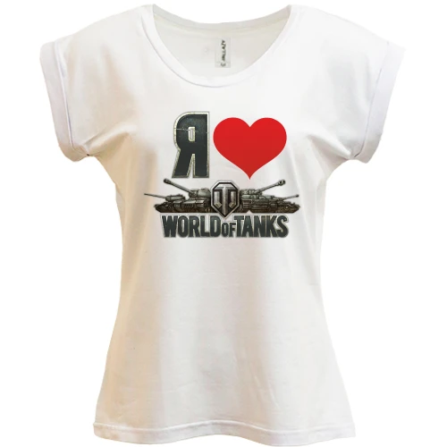 Футболка жіноча PANI Я люблю World of Tanks