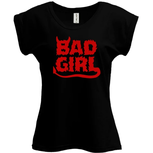 Футболка жіноча PANI, Чорний, Bad girl