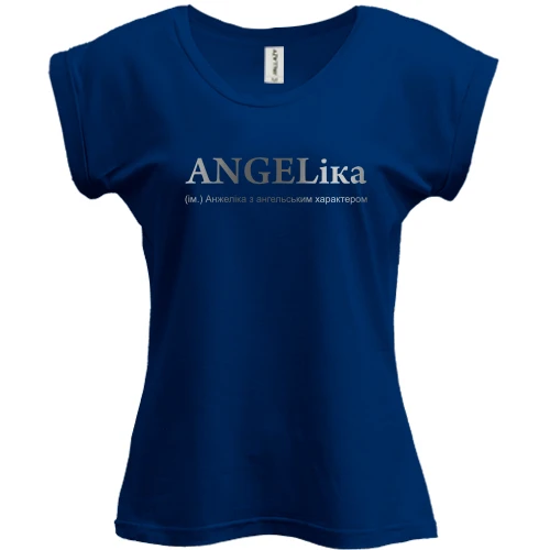 Футболка женская PANI, Синий, для Анжелики "ANGELika"