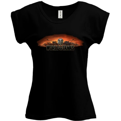 Футболка женская PANI, Черный, World of Tanks 3