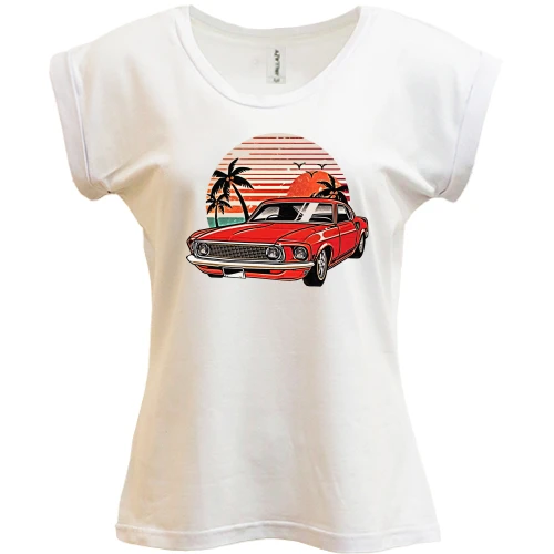 Футболка женская PANI Ford Mustang Retro