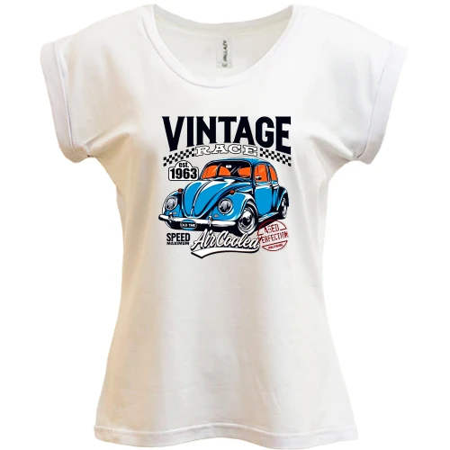 Футболка жіноча PANI Volkswagen Beetle - Vintage Race
