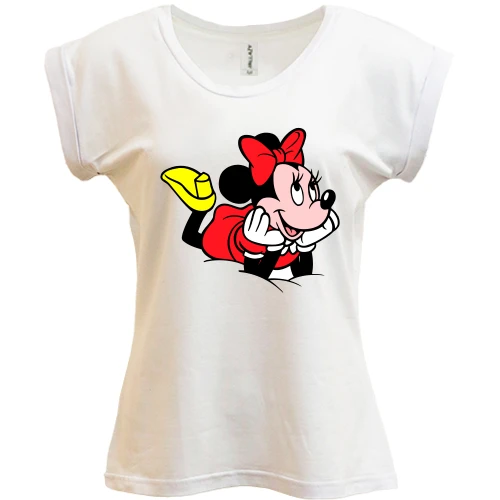 Футболка женская PANI, белый, Minie Mouse мечтает
